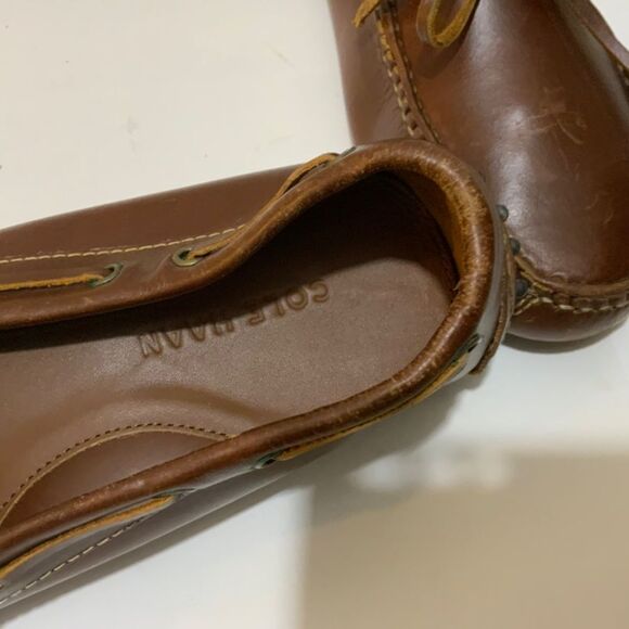 Cole Haan Gunnison Waxy Leather Boat Style Drivers  size 8.5 D